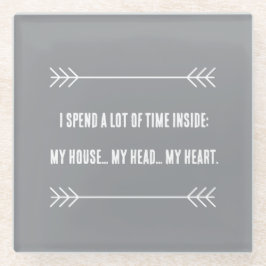 INFJ Vibes Glazen Onderzetter