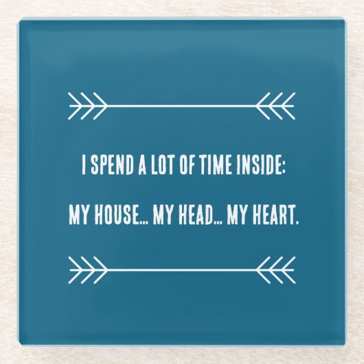 INFJ Vibes Glazen Onderzetter (Voorkant)