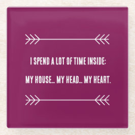 INFJ Vibes Glazen Onderzetter