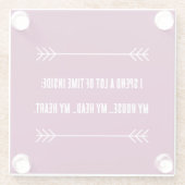 INFJ Vibes Glazen Onderzetter (Achterkant)