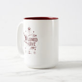 Inflamed by Love (Sleigh Riders book Two) Tweekleurige Koffiemok (Voorkant links)