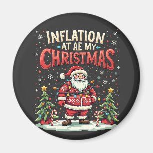 Inflatie at mijn Kerstmis Funny Santa economie Magneet