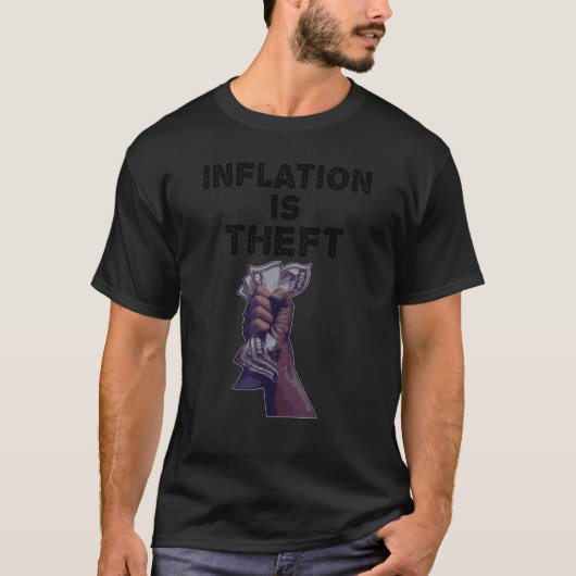 Inflatie is een dichte politieke t-shirt (Voorkant)