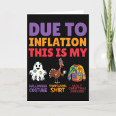 Inflation Costume Trio Halloween Thanksgiving en Kaart (Voorkant)