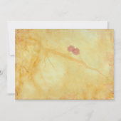 Influence asiatique faire-part de mariage Golds Ja (Dos)