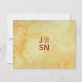 Influencé par l'Asie Carte de remerciements weddin (Dos)