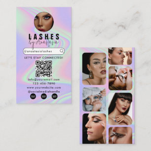 Influencer Beauty Make-up Artist Hair Lashes Foto' Visitekaartje