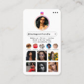 Influencer Beauty Nail Tech Social Media QR Code Visitekaartje (Achterkant)