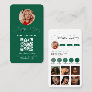 Influencer Feed Grid Social Media QR Code Groen Visitekaartje
