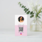 Influencer Photo Feed Grid Social Media QR Code Visitekaartje (Staand voorkant)