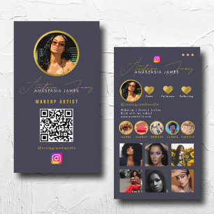 Influencer Photo Feed Grid Social Media QR Code Visitekaartje