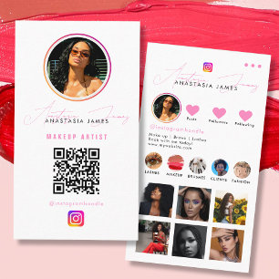 Influencer Photo Feed Grid Social Media QR Code Visitekaartje