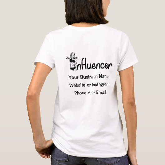 Influencer T-Shirt (Achterkant)