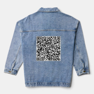 Info d'analyse de code QR personnalisé Veste Denim