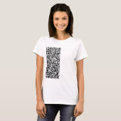 Info d'analyse de code QR personnalisée T-shirt pe (Devant entier)