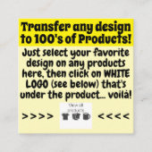 Info over overdrachtsontwerp - informatiekaartje (Voorkant)