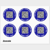 Info QR Code personnalisé et Sticker texte - Vos c (Feuille)