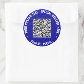 Info QR Code personnalisé et Sticker texte - Vos c (Sac)