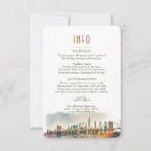 InFO voor bruiloft en Details New York Uitnodiging (Voorkant)