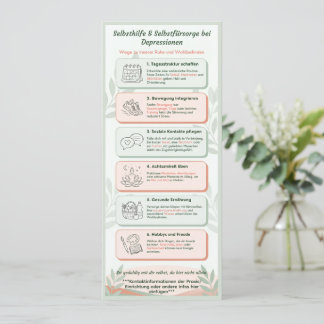 Infoblatt Depressionen für Klienten/Patienten Kaart