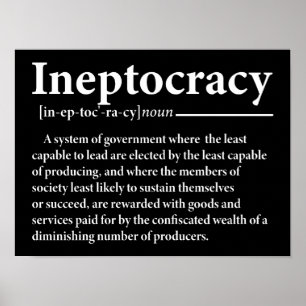 Infocratie definitie grappig poster