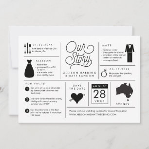 Infografisch sparen de Datum Australië Save The Date