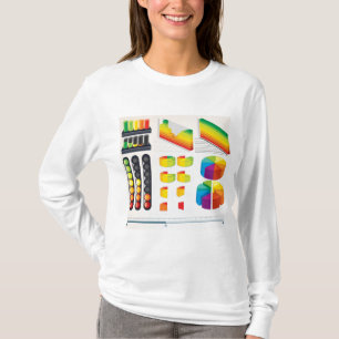 Infografische elementen en datavisualisatie t-shirt