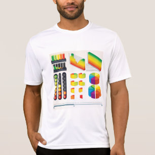 Infografische elementen en datavisualisatie t-shirt