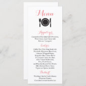 infografische menukaart (Voorkant / Achterkant)