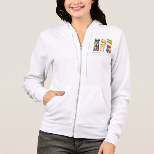 Infographic Elements and Data Visualization Hoodie (Voorkant)