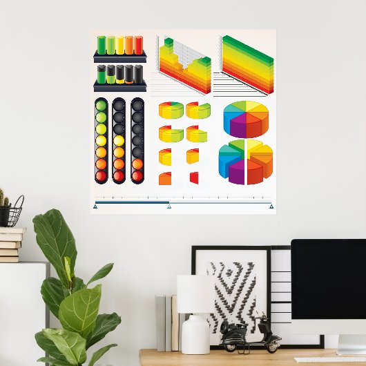 Infographic Elements and Data Visualization Poster (Thuiskantoor)