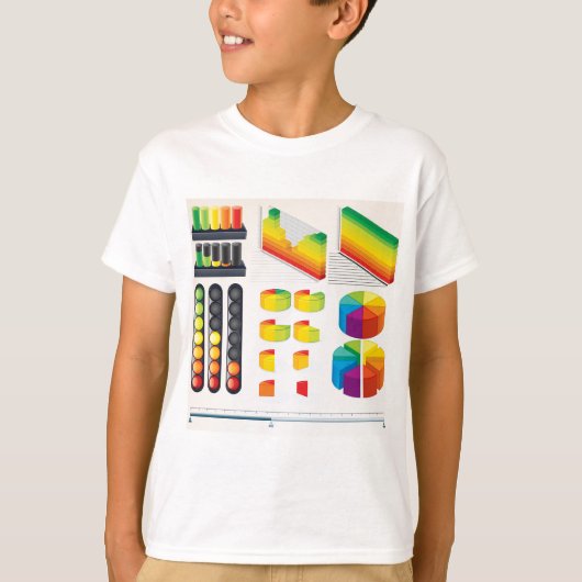Infographic Elements and Data Visualization T-shirt (Voorkant)