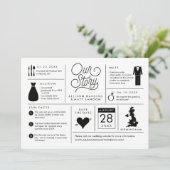 Infographic Save the Date Aankondiging Nederland (Staand voorkant)