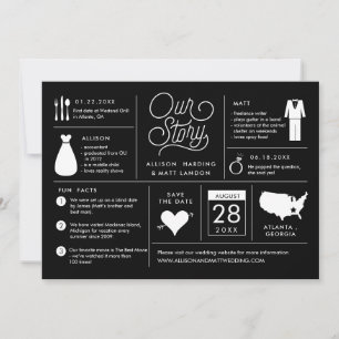 Infographic Save the Date Verloving Notice
