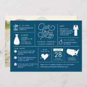 Infographic Save the Date Verloving Notice (Voorkant / Achterkant)