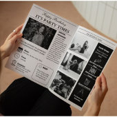 Infographie de programme d'anniversaire de journal