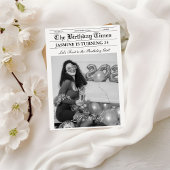 Infographie de programme d'anniversaire de journal