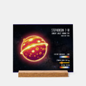 Infographie de science spatiale sur la plus grande (Recto)