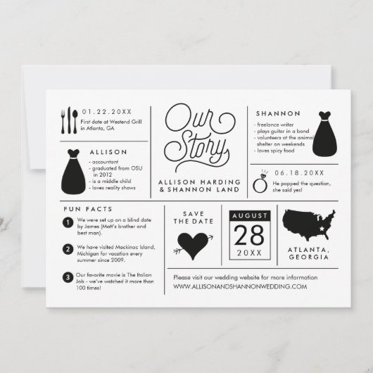 Infographie Enregistrer le Faire-part Fiançailles  (Devant)