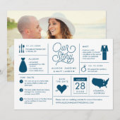 Infographie Enregistrer le Faire-part Fiançailles (Devant / Derrière)