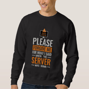 Informatica De server was uit, programmeur C Trui