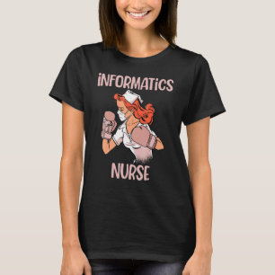 Informatica Verpleegster Bokshandschoenen Fighter T-shirt
