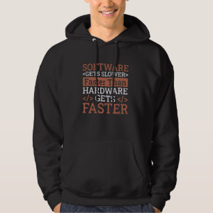 Informatica wordt langzamer, sneller, codeerprogra hoodie