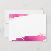 INFORMATIE BEHUIZING modern luxe verguld roze Bedankkaart (Achterkant)