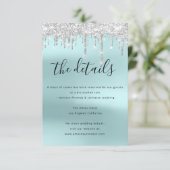 Informatie Bijgevoegde Kaart Trouwdetails (Staand voorkant)