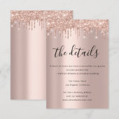 Informatie Enclosure Kaart Trouwdetails Vonken (Voorkant / Achterkant)