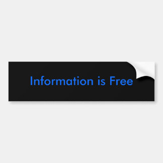 Informatie is gratis sticker