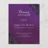 Informatie over Black Floral Regency Informatiekaartje (Voorkant)