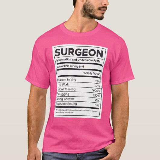 Informatie over chirurgische voeding t-shirt (Voorkant)