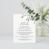 Informatie over de bezoekerscrisis Eucalyptus Gree Informatiekaartje (Staand voorkant)